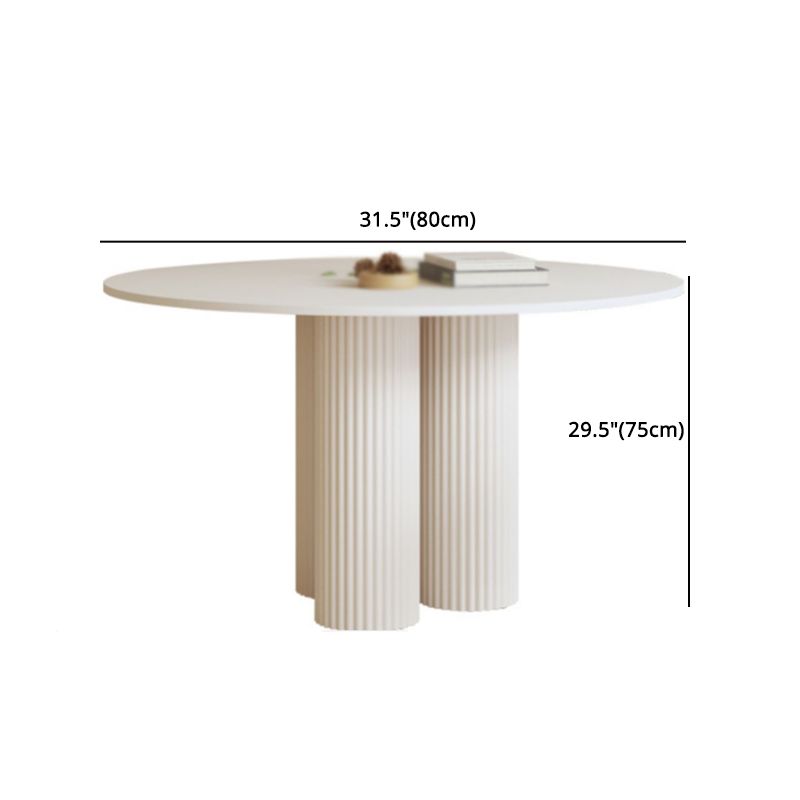 Modern 1/2/5 Pieces Dining Set Round Stone Dining Table for Dining Room Clearhalo 'Dining Room Sets' 'Dining Tables & Seating' 'dining_room_set' 'furn' 'furn_dining_room_set' 'Furniture' 'furniture_dining_room_set' 'Kitchen & Dining Furniture' 1200x1200_2be7fa8e-f75d-4df9-93b9-18ba25e263ad