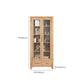 Solid Wood Display Cabinet Modern Style Glass Door with Adjustable Shelf Clearhalo 'Display & China Cabinets' 'display_china_cabinets' 'furn' 'furn_display_china_cabinets' 'Furniture' 'Kitchen & Dining Furniture' 1200x1200_2be861b1-980a-4599-87bf-a1f914c9d4a9