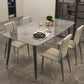 Luxury Sintered Stone Top Dining Table Rectangle Grey Table with 4 Legs Clearhalo 'Dining Tables & Seating' 'Dining Tables' 'dining_table' 'furn' 'furn_dining_table' 'Furniture' 'Kitchen & Dining Furniture' 1200x1200_2bea0e4b-7de6-4cf2-a9c5-8f700f010187