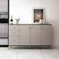 Soggiorno sideboard glam cabinet mobile sideboidale regolabile a scaffalatura con cassetti