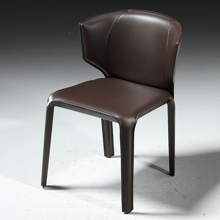 Faux Leather Upholstered Side Chair Indoor Dining Side Chair for Dining Room Clearhalo 'Dining Chairs' 'Dining Tables & Seating' 'dining_chair' 'furn' 'furn_dining_chair' 'Furniture' 'Kitchen & Dining Furniture' 1200x1200_2bec7038-517f-4d85-be50-6129d405f431