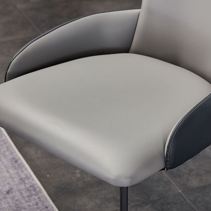 Hedendaagse stijl metalen stoelen armstoelen voor keuken met metalen benen