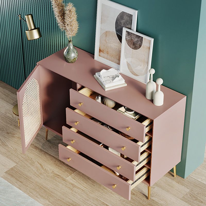 Sideboard di stoccaggio in legno di rettangolo di rettangolo moderno