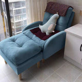 Linen Convertible Chair 24.8"L x 33.4"W x 36.2" H Chair for Living Room Clearhalo 'Accent Chairs' 'accent_chairs' 'Chairs & Seating' 'furn' 'furn_accent_chairs' 'Furniture' 'furniture_accent_chairs' 'Living Room Furniture' 1200x1200_2bf13310-8118-4fe7-89e1-3bb02c7f30cf