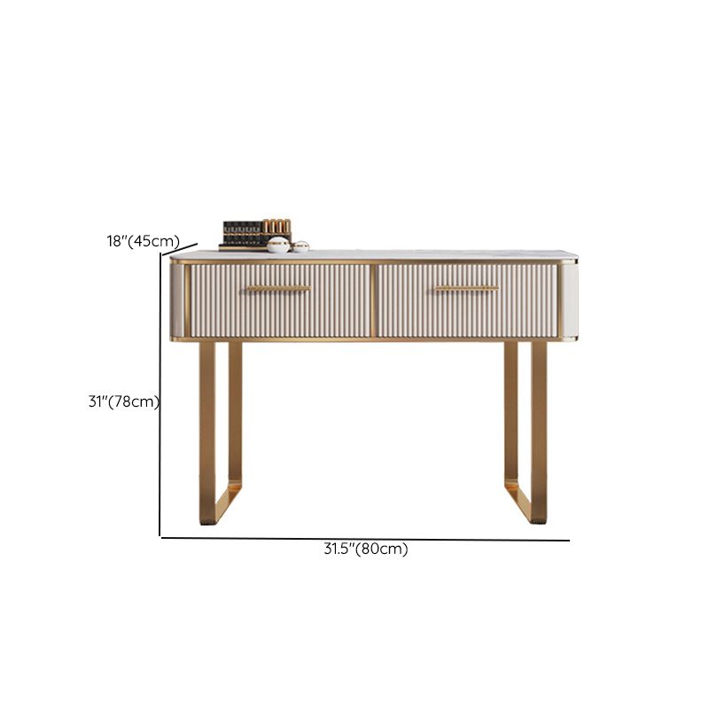 Glam 17.71 "tavolo da toeletta set di vanità largo con cassetto