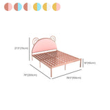 Glam Metall -Rahmen Standardbett mit Kopfteilbett für Schlafzimmer