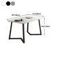 Industrial Style Dining Table Sintered Stone Rectangle Table for Home Clearhalo 'Dining Tables & Seating' 'Dining Tables' 'dining_table' 'furn' 'furn_dining_table' 'Furniture' 'Kitchen & Dining Furniture' 1200x1200_2bf2401a-a7d6-4d57-be3a-0d3532031a95