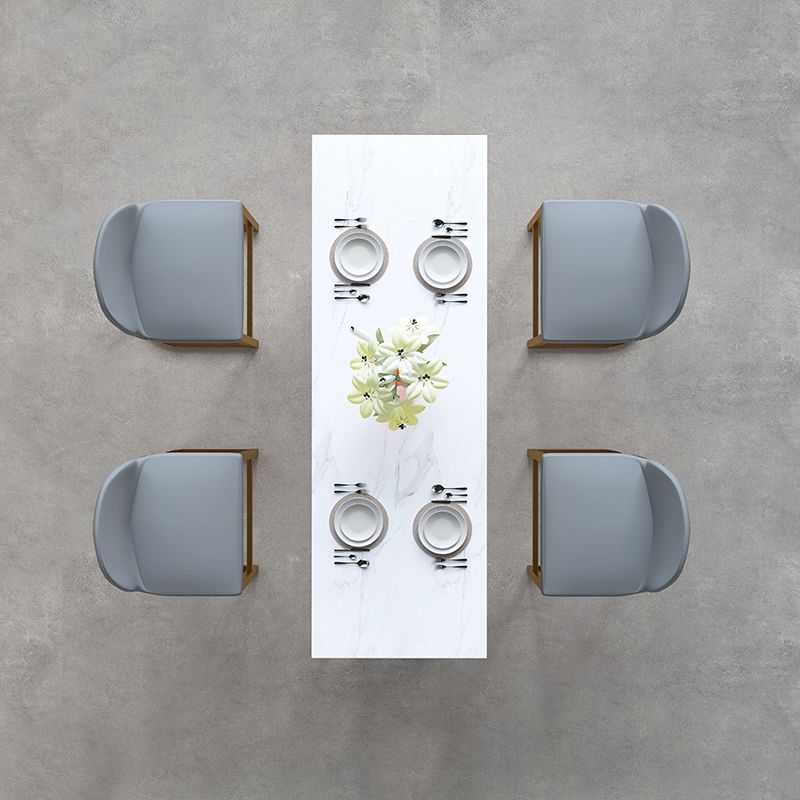 Glam Rectangle Pub Table Set 1/2/5 Pieces Faux Marble Pub Set for Indoor Clearhalo 'Bar Furniture' 'furn' 'furn_home_bar_bar_sets' 'Furniture' 'Home Bars & Bar Sets' 'home_bar_bar_sets' 'Kitchen & Dining Furniture' 1200x1200_2bf36ef9-f3cf-4e0f-b3b5-d4d4f471094d