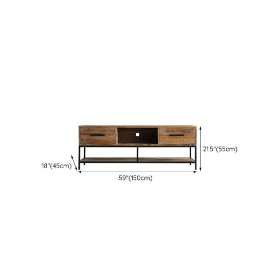 Industrial Wood TV Console Open Storage TV Media Stand for Living Room Clearhalo 'furn' 'furn_tv_stands_entertainment_centers' 'Furniture' 'Living Room Furniture' 'TV Stands & Entertainment Centers' 'TV Stands & Media Storage Furniture' 'tv_stands_entertainment_centers' 1200x1200_2bf47dce-ec3e-4ccb-86bd-050567f36a37