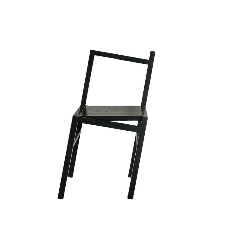 Noordse stijl eetkamerstoelen massieve houten eetstoelen voor patio -gebruik