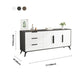 Console TV in legno contemporanea da 16 "D Wooden Console chiusa TV stand con 3-cassetto