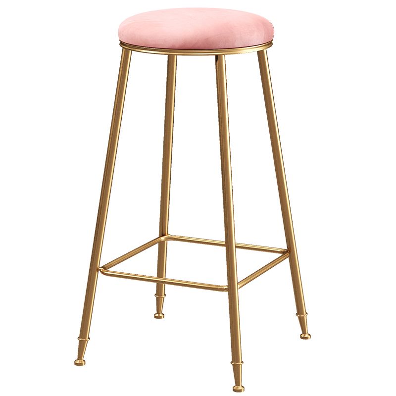 Coffee Shop Glam Bar Stool Iron Legs Footrest Stack-able Counter Stool Clearhalo 'Bar Furniture' 'Bar Stools' 'bar_stools' 'furn' 'furn_bar_stools' 'furniture_bar_stools' 'Kitchen & Dining Furniture' 'kitchen&dining_furn' 'kitchen' 'kitchen_furn' Furniture' 1200x1200_2bfcabb6-bd50-4053-9c6b-626c69f76f4e