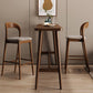 Eigentijdse stijl rechthoekige massief houten barkruktafel voor woonkamer