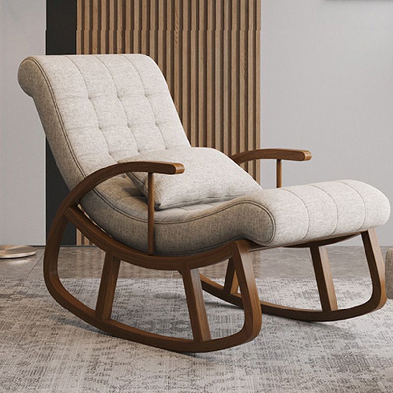 25.59"Wide Accent Chair Cotton Blend Lounge Chair with Sled Base Clearhalo 'Accent Chairs' 'accent_chairs' 'Chairs & Seating' 'furn' 'furn_accent_chairs' 'Furniture' 'Living Room Furniture' 1200x1200_2c001984-1d1b-4f6a-8d54-e3c4cc4fced8