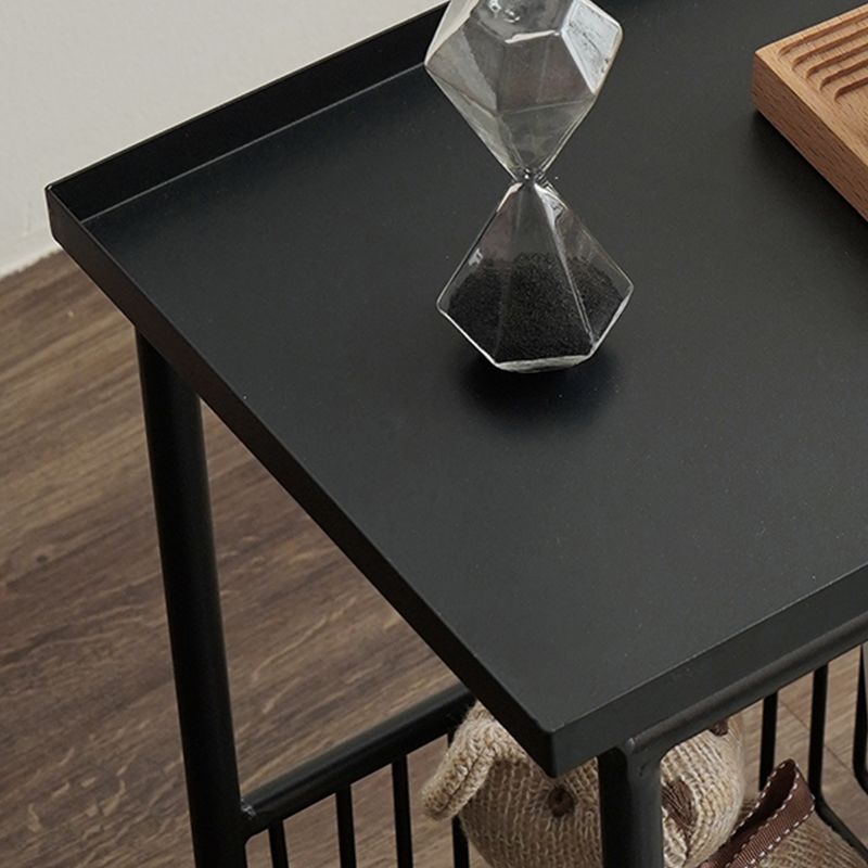 Tabella di fascia alta del vassoio contemporaneo 21.65 "tavolino in metallo alto