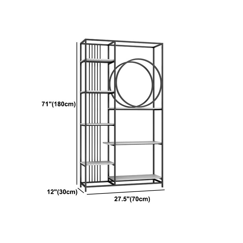 Glam Style Metal Bookshelf Etagere Open Shelf Bookcase for Home Clearhalo 'Bookcases' 'furn' 'furn_bookcases' 'Furniture' 'furniture_bookcases' 'Office Furniture' 1200x1200_2c009ca2-be7c-4f63-b8fb-6b518dc1c088