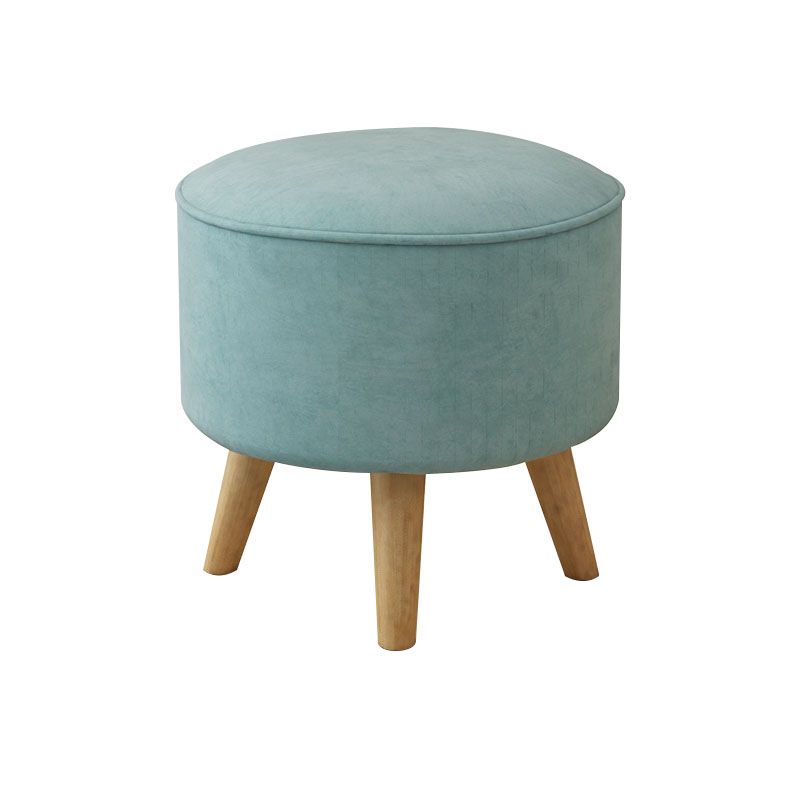 Solid Color Flannel Standard Stool Modern Style Simple Household Round Stool Clearhalo 'furn' 'furn_ottomans_poufs' 'Furniture' 'Living Room Furniture' 'Ottomans & Poufs' 'ottomans_poufs' 1200x1200_2c025215-0e0d-49de-93e9-73bd94cf7e83