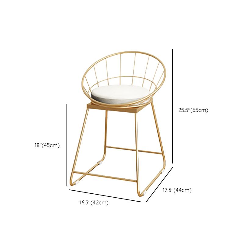 Faux Leather Dining Stools Low Back Bar Stools with Metal Base Clearhalo 'Bar Furniture' 'Bar Stools' 'bar_stools' 'furn' 'furn_bar_stools' 'Furniture' 'Kitchen & Dining Furniture' 1200x1200_2c03d293-e874-4bfd-8b60-587a98b3dce8