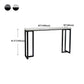 Contemporary Rectangle Bar Dining Table Indoor Bar Table with Black Metal Base Clearhalo 'Bar Furniture' 'Bar Tables' 'bar_tables' 'furn' 'furn_bar_tables' 'Furniture' 'furniture_bar_tables' 'Kitchen & Dining Furniture' 'kitchen&dining_furn' 'kitchen' 1200x1200_2c09eed4-84b6-42b3-9e07-d2ecc2dcdaa1