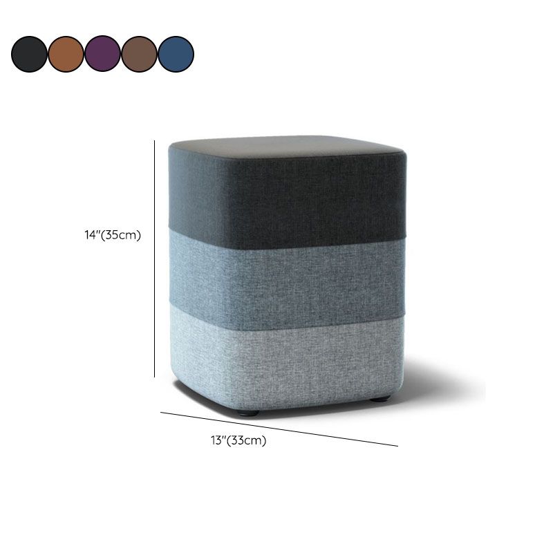 Solid Color Fabric Standard Stool Modern Style Simple Household Footstool Clearhalo 'furn' 'furn_ottomans_poufs' 'Furniture' 'Living Room Furniture' 'Ottomans & Poufs' 'ottomans_poufs' 1200x1200_2c0a5ed3-acfb-4b50-9871-3e85630185cf