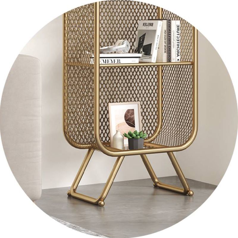 Estantería de estantería de metal contemporánea estantería estándar para sala de estudio