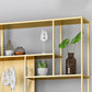 Home Office Etagere Bookcase Modern Metal Bookshelf with Rectangle Shelves