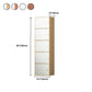Contemporary Wardrobe Armoire Wood Non-Hanging Armoire with Door
