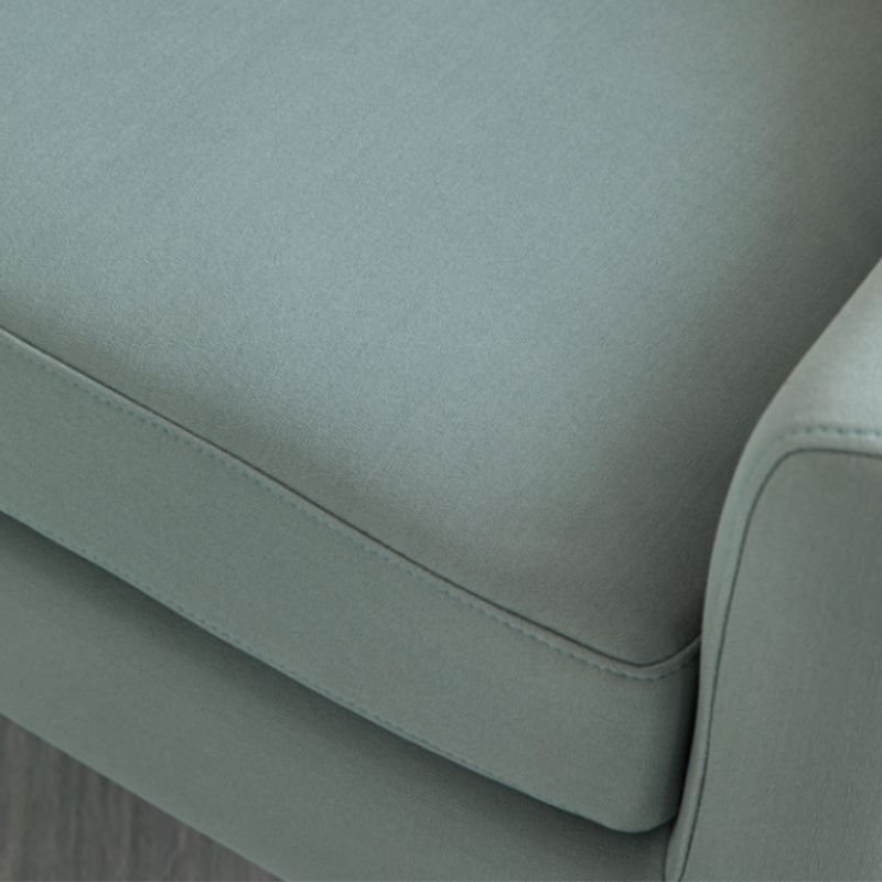 26.77 "L x 27.55" W x 32.67 "H Bonded lederen vat Accentstoel Schuin armen vatstoel