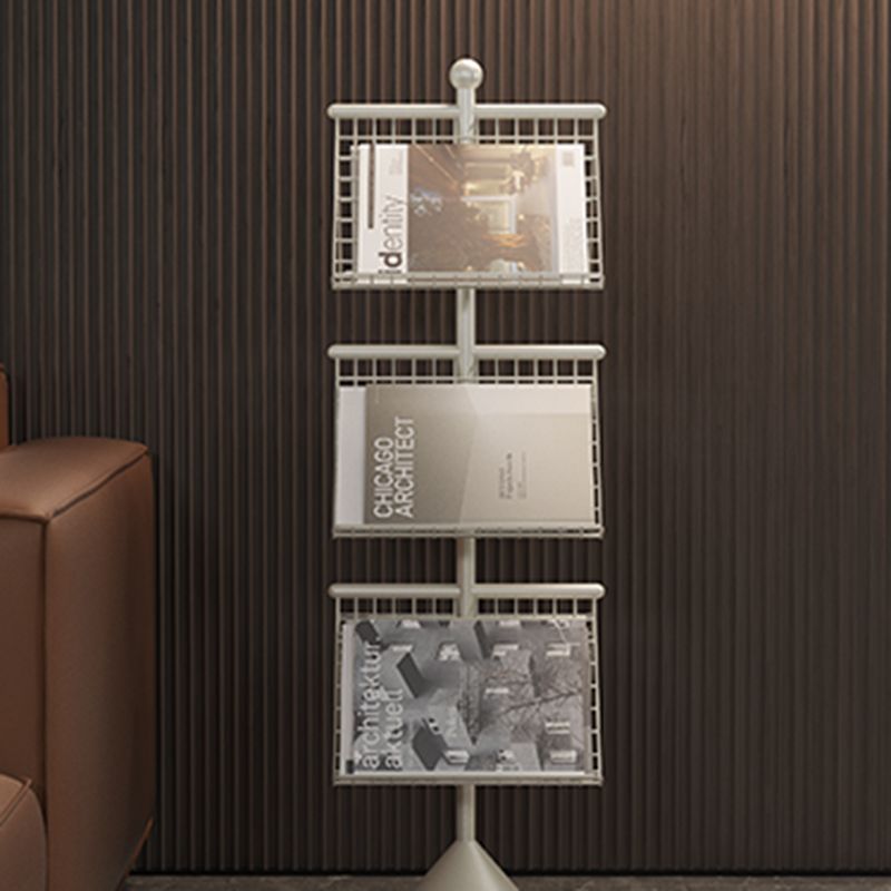 Bibliothèque d'étagère en métal glam