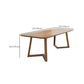 Solid Wood Rectangle Office Table Modern Style Writing Table