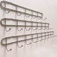 Industrial Entryway Kit Silver Stainless Steel Wall-Mounted with Hooks Coat Hanger Clearhalo 'Entry & Mudroom Furniture' 'furn' 'furn_hall_tree_coat_racks' 'Furniture' 'Hall Trees & Coat Racks' 'hall_tree_coat_racks' 1200x1200_2c19958c-4e98-42d9-8df7-934bb35fd1a3