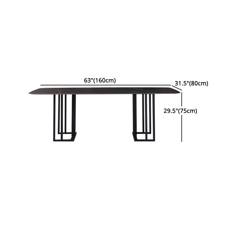 Modern 1/4/5/7 Pieces Dining Rectangle Dining Table Set for Home Use Clearhalo 'Dining Room Sets' 'Dining Tables & Seating' 'dining_room_set' 'furn' 'furn_dining_room_set' 'Furniture' 'furniture_dining_room_set' 'Kitchen & Dining Furniture' 'kitchen&dining_furn' 'kitchen' 1200x1200_2c19c19f-8857-4896-b22b-3915020143c9