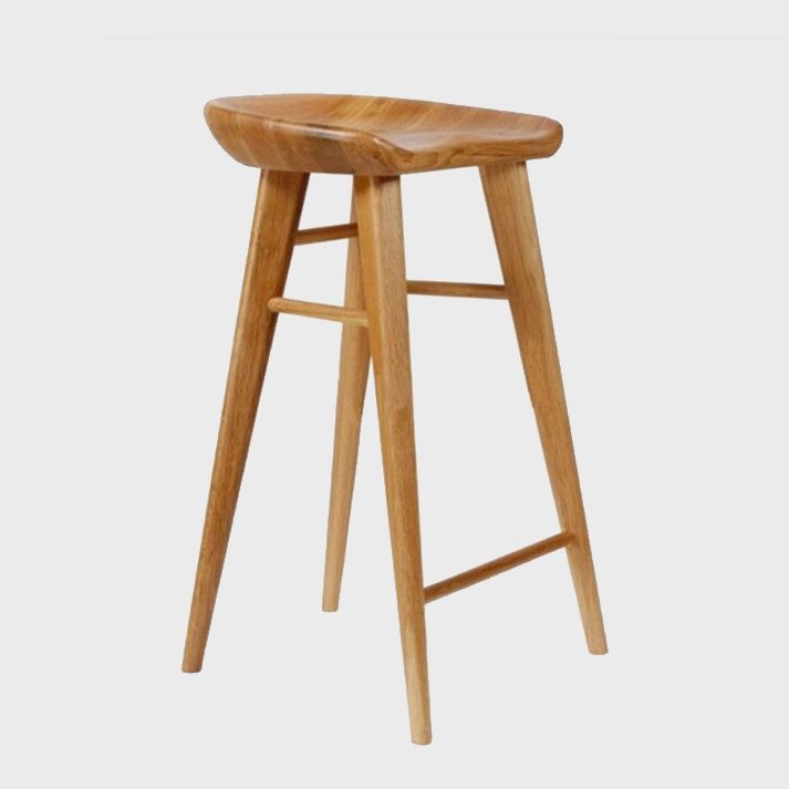 Modern Style Solid Wood Bar Stool with Footrest Living Room Bar Stool Clearhalo 'Bar Furniture' 'Bar Stools' 'bar_stools' 'furn' 'furn_bar_stools' 'furniture_bar_stools' 'Kitchen & Dining Furniture' 'kitchen&dining_furn' 'kitchen' 'kitchen_furn' Furniture' 1200x1200_2c1a7d14-a391-4ca8-8b45-0e111529a824