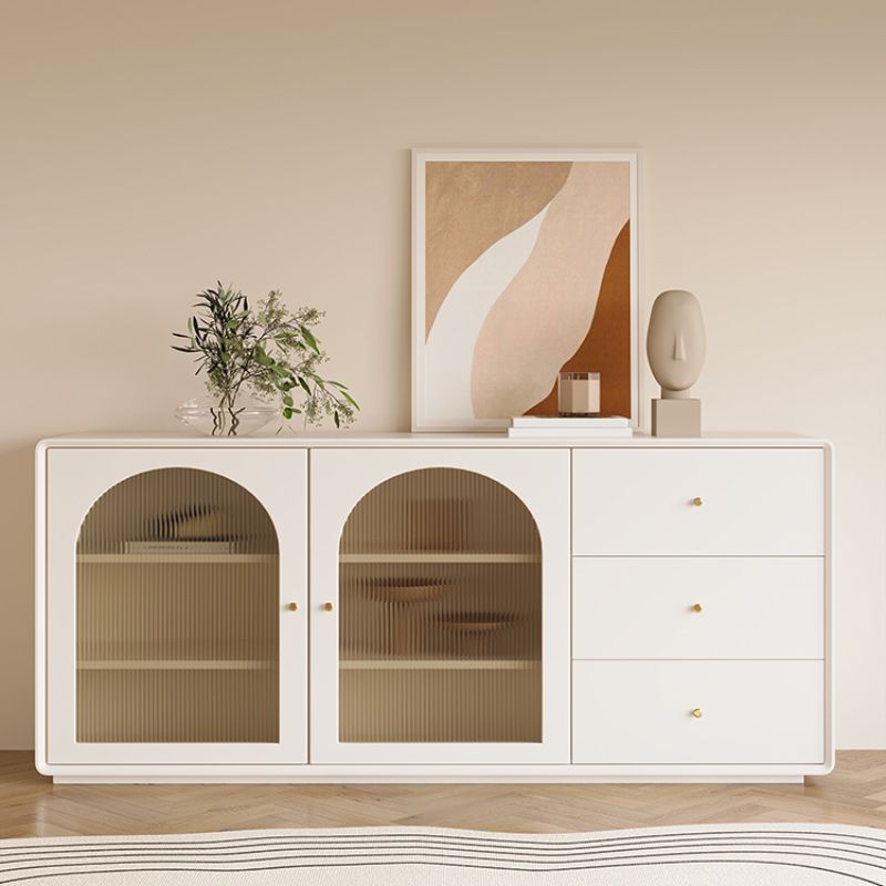 Modern Display Stand Wood Glass Doors Display Cabinet for Dining Room Clearhalo 'Display & China Cabinets' 'display_china_cabinets' 'furn' 'furn_display_china_cabinets' 'Furniture' 'Kitchen & Dining Furniture' 1200x1200_2c1b3629-22de-4138-894e-e294654f635d