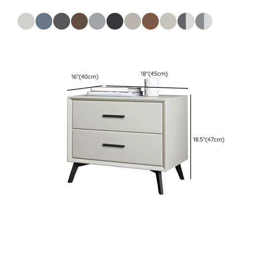 Moderner Nachttisch mit festem Holz mit 2 Schubladen