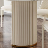 Oval Double Pedestal Modern Dining Table White Fixed Table with Sintered Stone Clearhalo ' dining_table' 'Dining Tables & Seating' 'Dining Tables' 'Furniture' 'furniture_dining_table' 'Kitchen & Dining Furniture' 'kitchen&dining_furn' 'kitchen' 'kitchen_dining_table' 1200x1200_2c1d3f5a-e05c-4c45-8a87-6c93fbdacc41