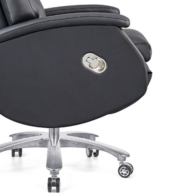 Modern Office Chair Armless Leather Adjustable Seat Height Desk Chair with Wheels Clearhalo 'furn' 'furn_office_chair' 'Furniture' 'Office Chairs' 'Office Furniture' 'office_chair' 1200x1200_2c1d537c-9ea6-4c21-8925-7ceac7910e73