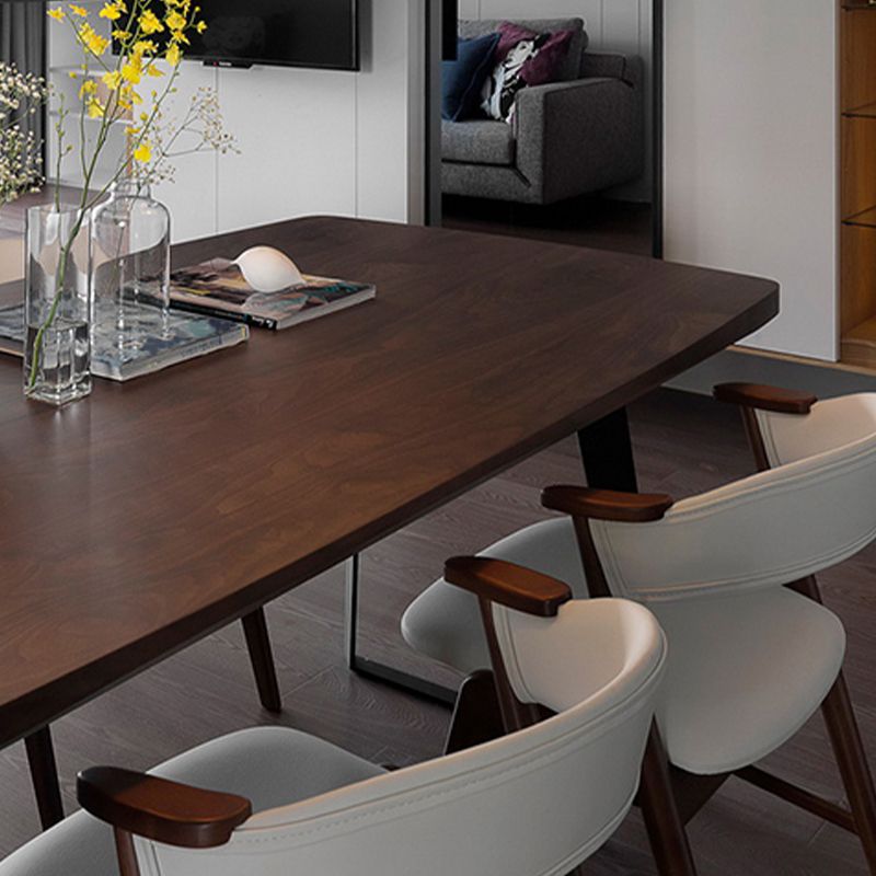 Rectangle Modern Dining Table Solid Wood Dining Table for Dining Room