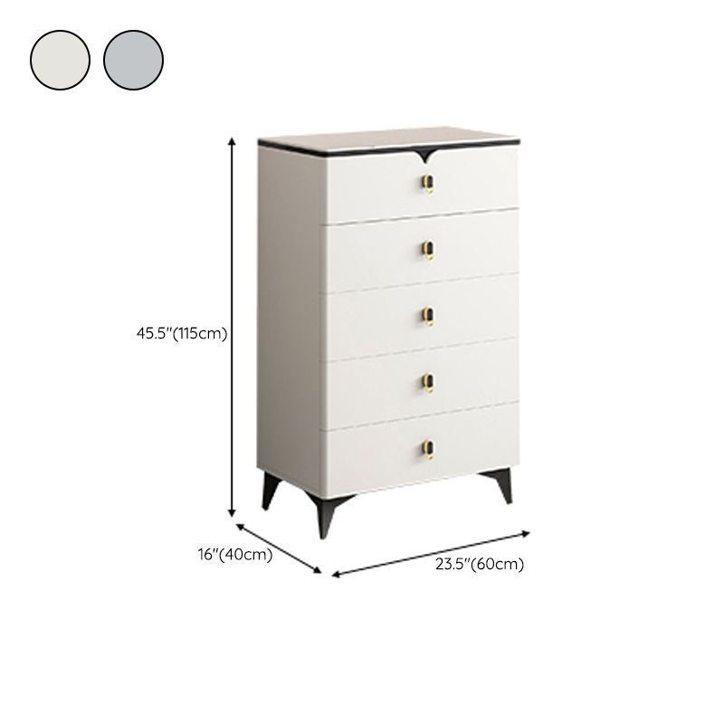 Stone Glam Aufbewahrungstruhe Schlafzimmer 16" breite Kommode mit Schubladen