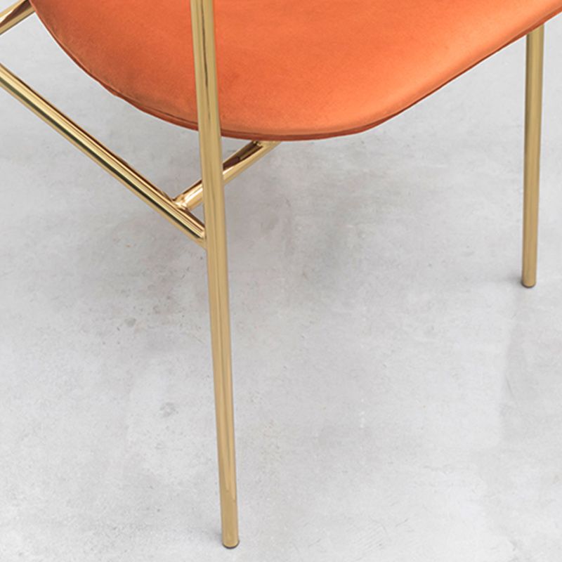 Upholstered Dining Chair Glam Style Open Back Side Chair for Indoor Clearhalo 'Dining Chairs' 'Dining Tables & Seating' 'dining_chair' 'furn' 'furn_dining_chair' 'Furniture' 'furniture_dining_chair' 'Kitchen & Dining Furniture' 1200x1200_2c1e2267-43ab-4fac-8276-802984150abd