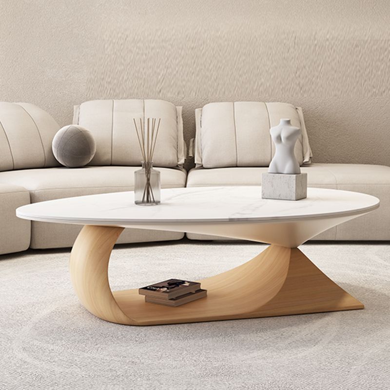 Slate Top Coffee Cocktail Table Abstract Coffee or End Table