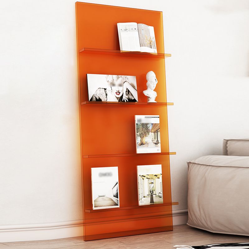 Scandinavian Closed Back Etagere Bookshelf Acrylic Vertical Bookshelf for Living Room Clearhalo 'Bookcases' 'furn' 'furn_bookcases' 'Furniture' 'furniture_bookcases' 'kitchen' 'kitchen_bookcases' 'Living Room Furniture' 'Office Furniture' 1200x1200_2c21ee81-a6d7-4ae1-9a3f-673fba43d2aa
