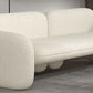 Sofa Couch Contemporary Tight Back Standard Settee Bench in White
