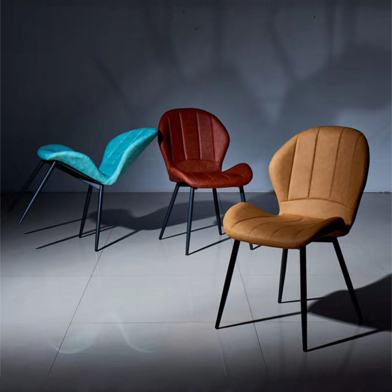 Scandinavian Upholstered Home Side Chair Matte Finish Wingback Dining Chair Clearhalo ' kitchen&dining_furn' 'Dining Chairs' 'Dining Tables & Seating' 'dining_chair' 'furn' 'furn_dining_chair' 'Furniture' 'furniture_dining_chair' 'Kitchen & Dining Furniture' 'kitchen' 1200x1200_2c2ae541-3ad2-4b47-b684-7595e96dea12