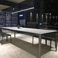 Sintered Stone Dining Table Industrial Style 4 Legs Aluminum Alloy Base Rectangle Table for Home Clearhalo ' dining_table' 'Dining Tables & Seating' 'Dining Tables' 'furn' 'furn_dining_table' 'Furniture' 'furniture_dining_table' 'Kitchen & Dining Furniture' 'kitchen&dining_furn' 'kitchen' 'kitchen_dining_table' 1200x1200_2c2d74fd-3e04-4b6c-801a-58b8bf14b123