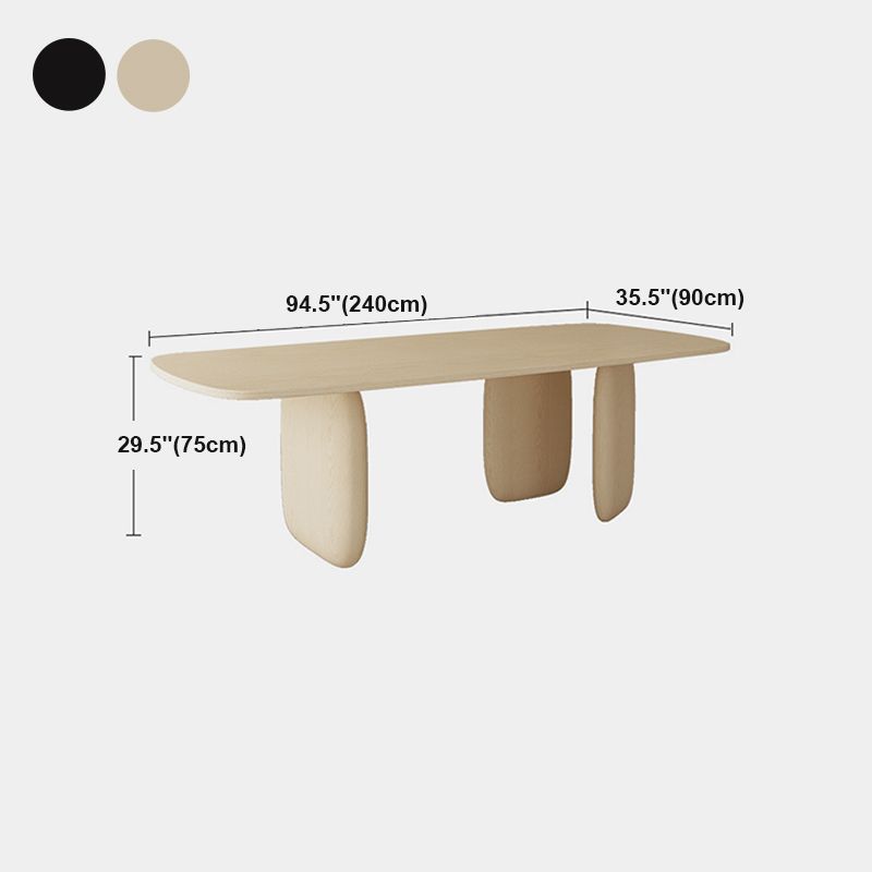 Modern 1/2/4/5 Pieces Rectangle Dining Set Pine Wood Dining Table with Chairs Clearhalo 'Dining Room Sets' 'Dining Tables & Seating' 'dining_room_set' 'furn' 'furn_dining_room_set' 'Furniture' 'furniture_dining_room_set' 'Kitchen & Dining Furniture' 1200x1200_2c2dcb0c-fe37-4e2d-8135-1c39b6608219