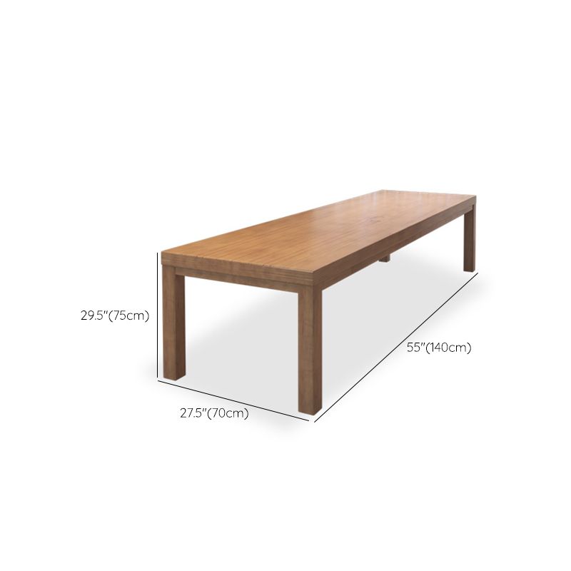 Rectangular Shaped Office Conference Table Wood Writing Desks in Brown ...