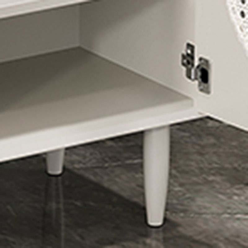 Modern Style Rectangle Side Board 39.4"L Home Wooden Sideboard Clearhalo 'buffet_sideboard' 'Buffets & Sideboards' 'furn' 'furn_buffet_sideboard' 'Furniture' 'Kitchen & Dining Furniture' 1200x1200_2c3138a7-4cf6-4f86-ba6b-035b930affb8