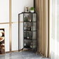 Living Room Metal Kitchen Server 16-inch Length Glass Door Dining Server Clearhalo 'buffet_sideboard' 'Buffets & Sideboards' 'furn' 'furn_buffet_sideboard' 'Furniture' 'furniture_buffet_sideboard' 'Kitchen & Dining Furniture' 1200x1200_2c319f05-e3f3-4e97-bc22-c5e5c0b83ebe