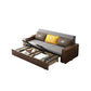 29 "Sofa contemporain de large Futon Grey Storage Tissu Sleeper Sleepa